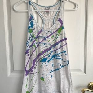 Splatter paint tank top